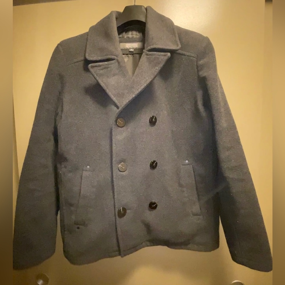 Kenneth Cole Reaction gray peacoat